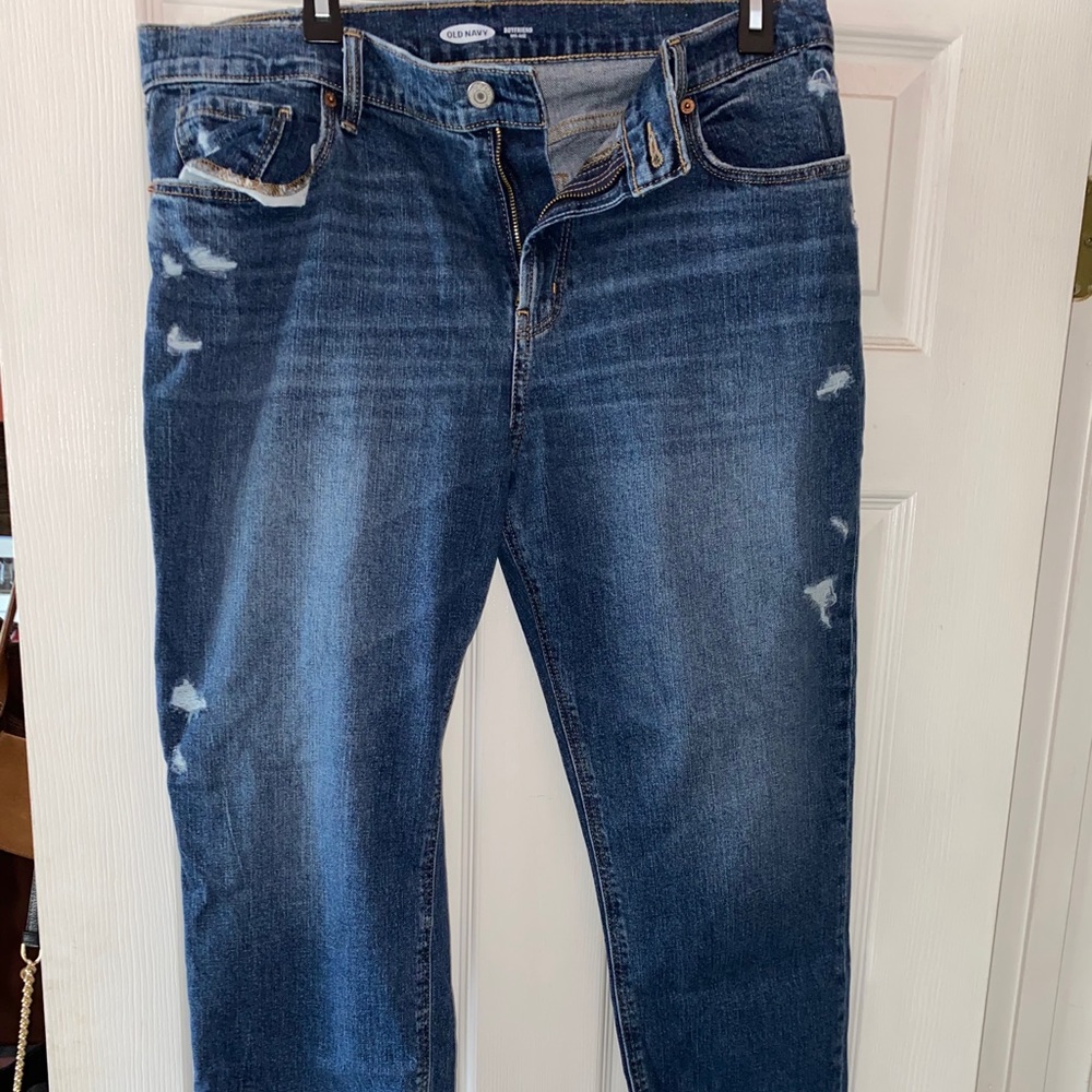Old navy raw hem jeans